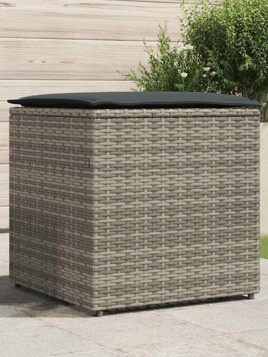 vidaXL Outdoor Storage Box Gray L50xW50xH50cm