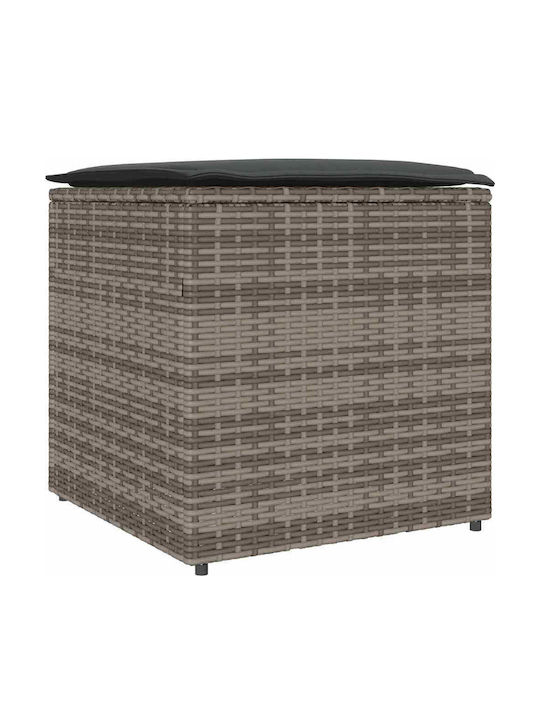vidaXL Outdoor Storage Box Gray L50xW50xH50cm