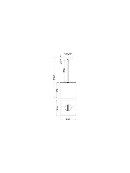 Osram Pendant Light Brown with Socket E27
