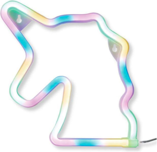Dekorative Lampe Einhorn Mehrfarbig