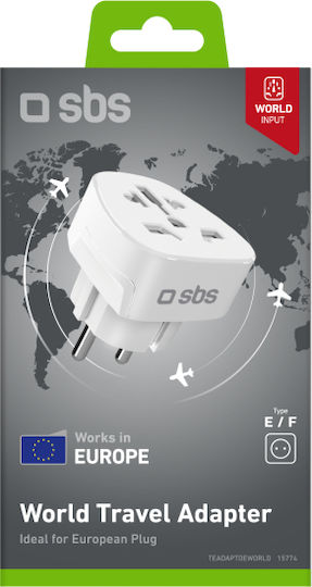 SBS Αντάπτορας Πρίζας από Universal σε Universal
