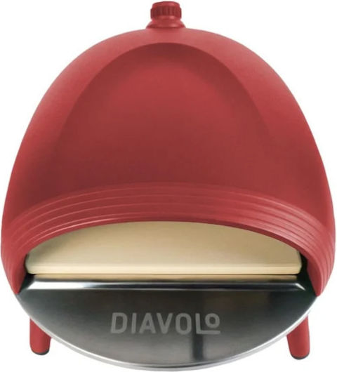 DELIVITA Diavolo Kommerzielle Pizzaofen LPG Traditionell 62x42x37cm