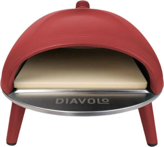 DELIVITA Diavolo Kommerzielle Pizzaofen LPG Traditionell 62x42x37cm