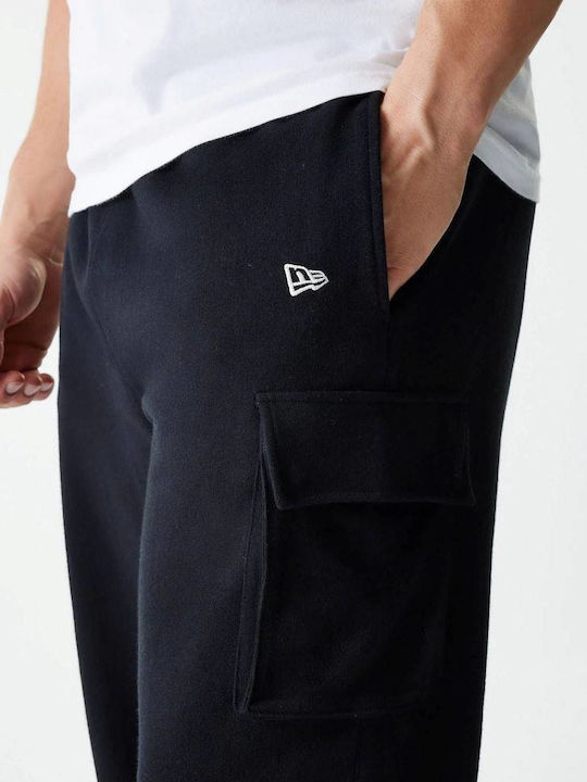 Cargo Sweatpants with Elastic Black