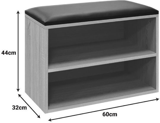 Lemnoasă Suport pentru pantofi Kiana L60xW32xH44cm