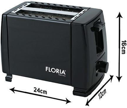Zilan Φρυγανιέρα 2 Θέσεων 700W Μαύρη
