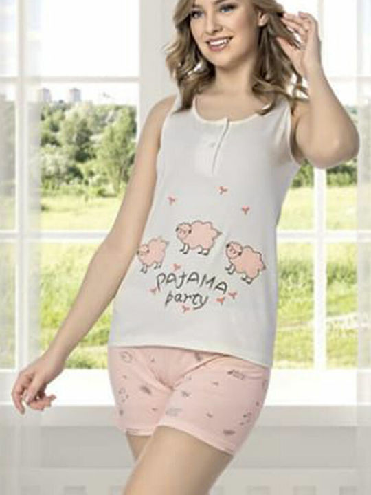 VIolet Sommer Damen Pyjama-Set Violet