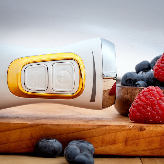 Voltz Handmixer mit Inox-Stab 800W Weiß