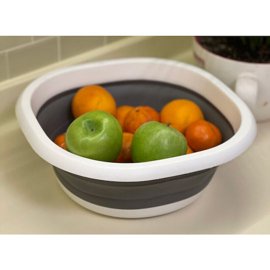Viosarp Folding Basin Round 30x30cm. Silicone Gray