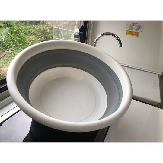Viosarp Folding Basin Round 30x30cm. Silicone Gray
