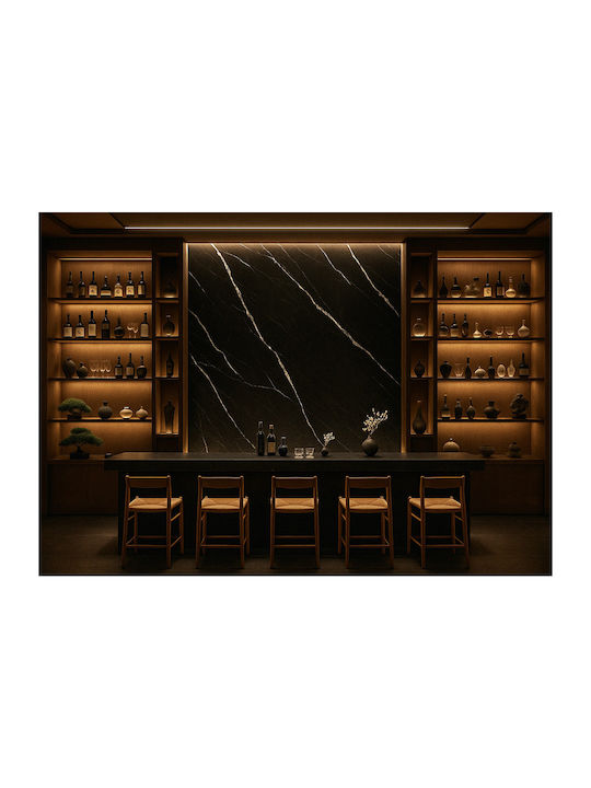 Panouri Decorative 3D Din PVC Cu Adeziv Negru 122x122x0.28cm