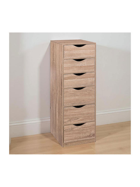 Office Storage Chipboard Drawer Brown L33xW38xH100cm