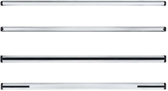 Cruz Car Roof Bars Aluminum Alu Cargo AF 118cm Universal Set with Roof Rack Legs Silver
