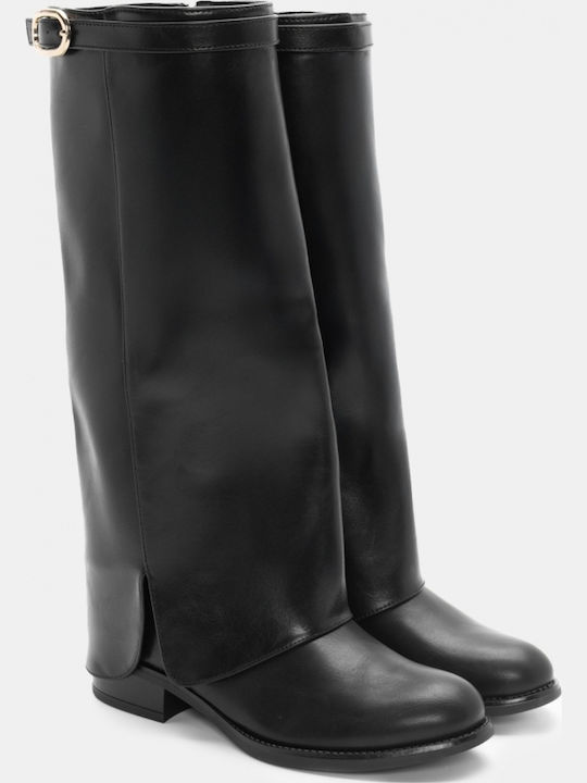 Wildleder Damenstiefel Schwarz