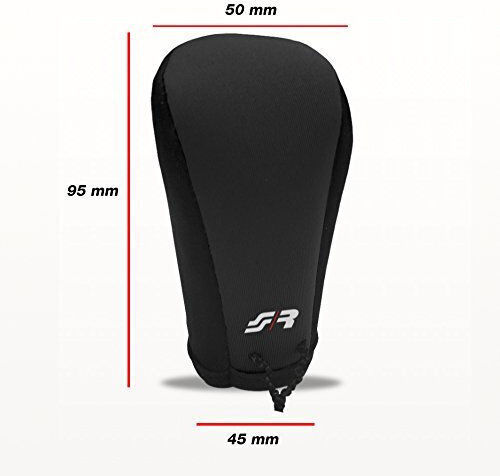 Simoni Racing Shift Knob Drop Κάλυμμα Ταχυτήτων Μικροφίμπρα Universal black