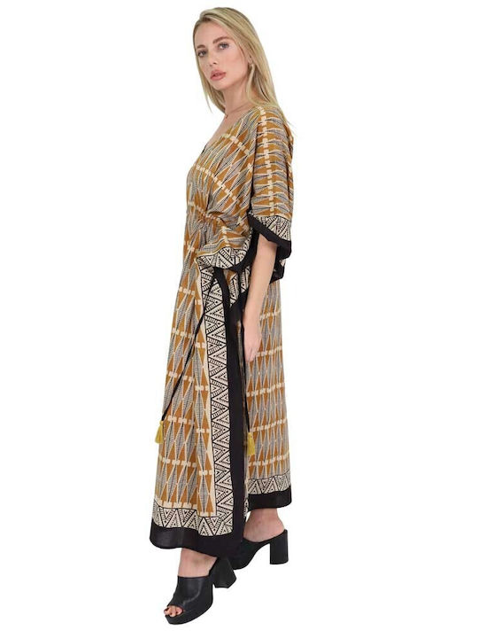 Aquablue Women's Maxi Caftan Beachwear White
