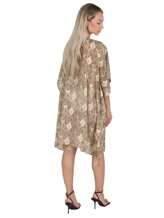 Aquablue Women's Caftan Beachwear Beige