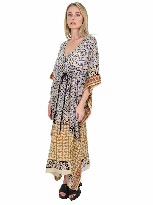 Aquablue Beige Beachwear Caftan