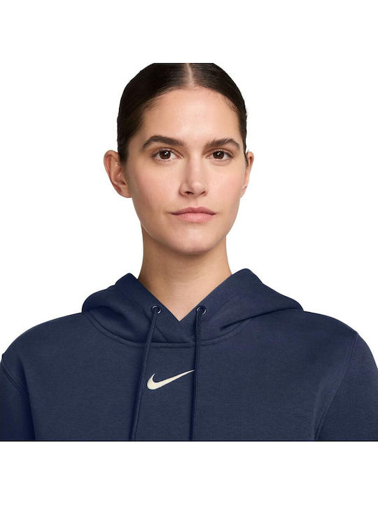 Sportswear Дамски Суитшърт Худи Син