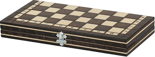 Chess + Checkers 35x35cm Cherry