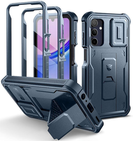Dexnor С пълно покритие (360°) Син (Galaxy A15)