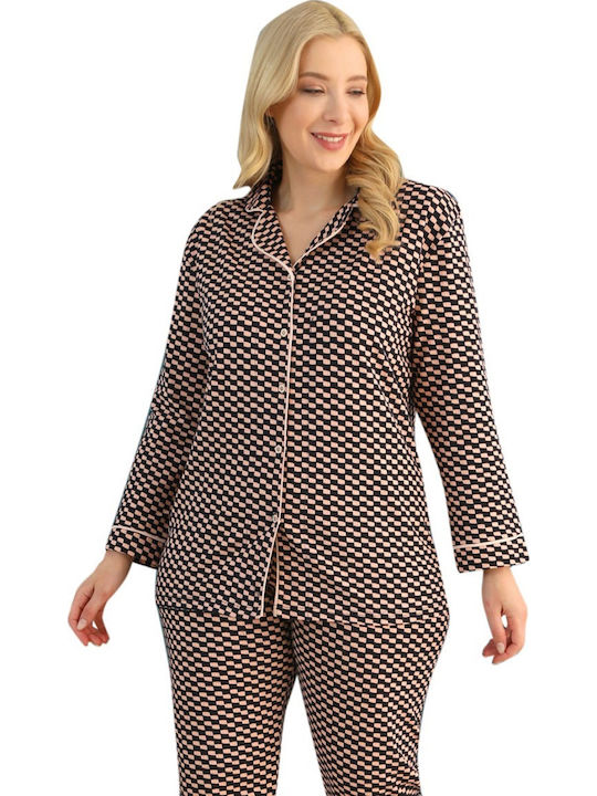 Sexen Winter Women's Pyjama Set Plus Size
