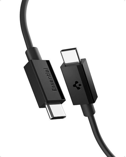 Spigen USB 2.0 Cable USB-C Male - USB-C 60W PD Black 1m ACA08718