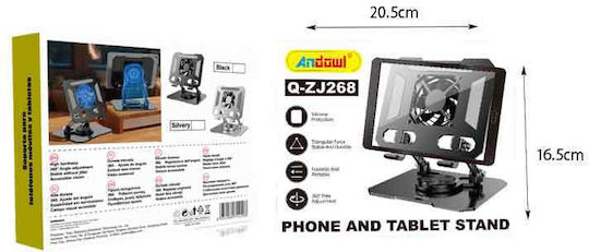 Andowl Q-ZJ268 Стойка за Лаптоп с 1 Вентилатор Черен
