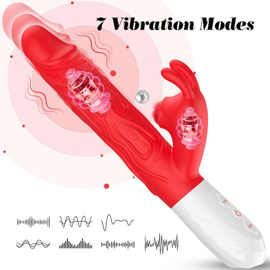 Silicone Vibrator 7 Vibration Modes 10 Thrusting 7 Flapping