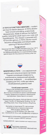A-toys Vibrator Una Silikon Rosa 19,8 Cm