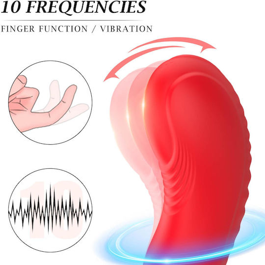 Silicone Vibrator 3 Speeds 6 Frequencies Finger Function Heating + App Control