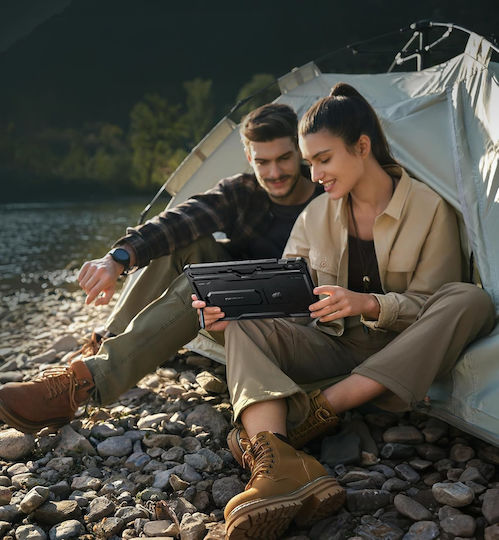 Dexnor Umschlag Rückseite Robust Schware (Galaxy Tab S9 FE+ Plus)