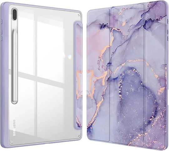 Smartcase Flip Cover Dauerhafte Lila (Samsung Galaxy Tab S10 FE+ Plus)