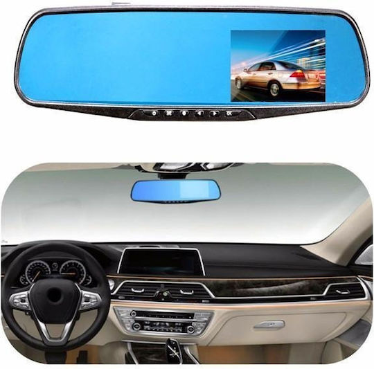 Cameră Dvr Video Față-Spate Pentru Oglinda Retrovisoare Monitorizare Trafic Full Hd G-senzor Ecran 4.3 Inch