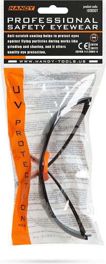 Handy Safety Glasses for Protection with Black Lenses 1pcs