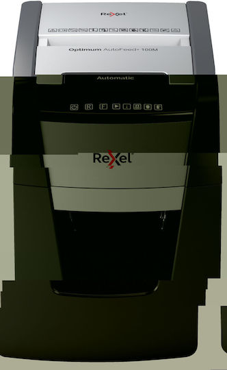 Rexel Distrugător de Documente Optimum Autofeed+ 100m Micro Cut 100 Foi cu Coș 34lt
