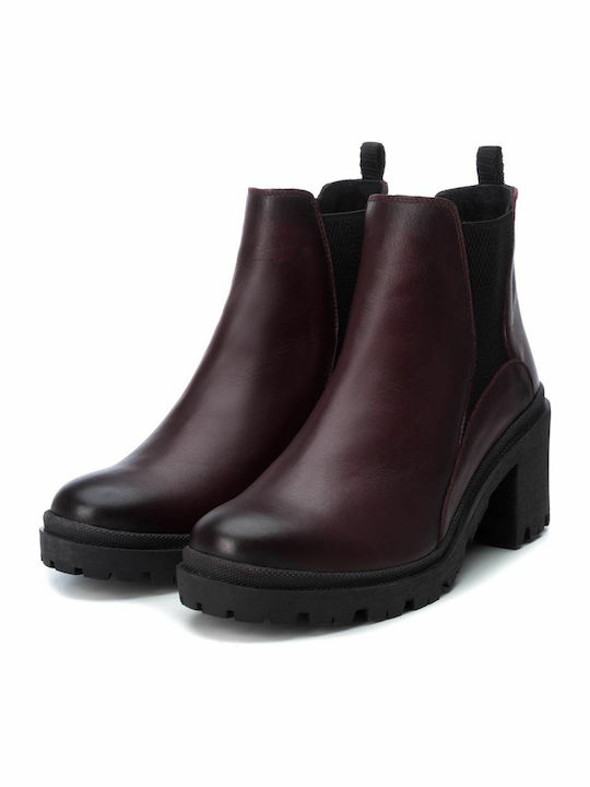 Leder Stiefeletten Damen Braun