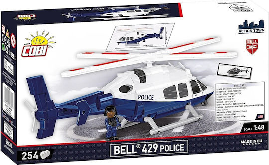 Cobi Action Town Bell 429 Police Building Blocks for 7+ Years 254 Pieces