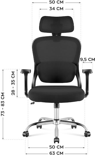 Mark Adler Manager 3.2 Scaun De Birou De Director Cu Brațe Reglabile Negru