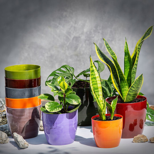 Kadax Pot Orange Marble 18cm.