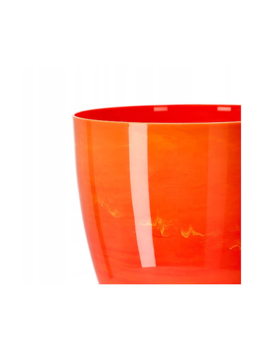Kadax Pot Orange Marble 18cm.