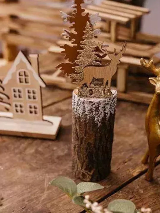 Beauty Home Christmas Wooden Figure Length 5cm