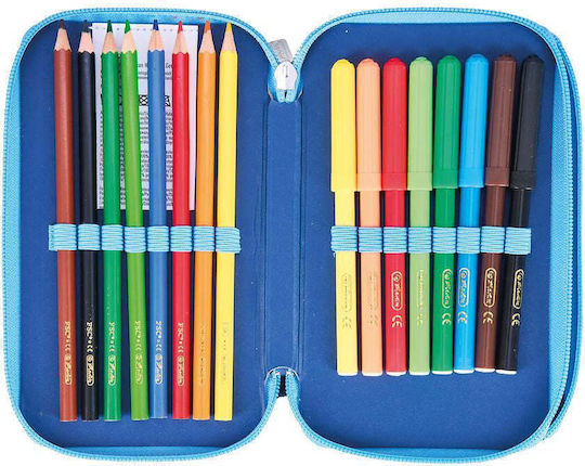 Herlitz Cosmic Federmäppchen Gefüllt 23Stück Mehrfarbig