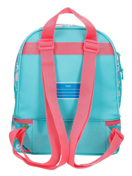 Joumma Stitch Ученическа Раница За Детска Градина Тюркоазена 23 x 13 x 28см