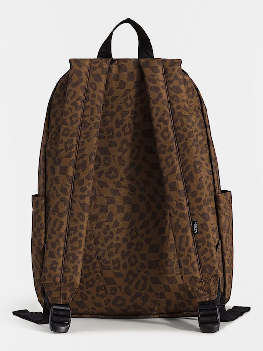 Vans Old Skool School Bag Backpack Junior High-High School Brown with Water Bottle Holder 18Liters