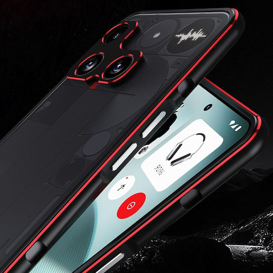 Rahmen Umschlag Rückseite Metallisch Schwarz (Nothing Phone (3))