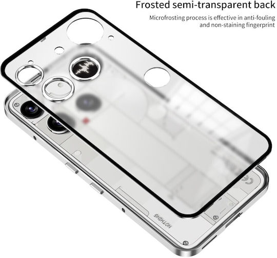 Aluminium Alloy Umschlag Rückseite Kunststoff Gray (Nothing Phone (3))