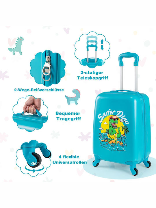 Costway Hart Gepäck Blau mit 4 Räder