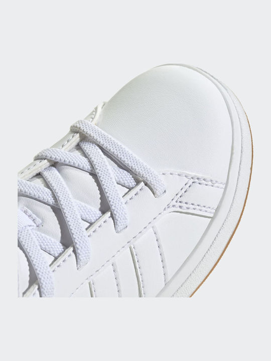 Grand Court Kids Sneakers High with Scratch White