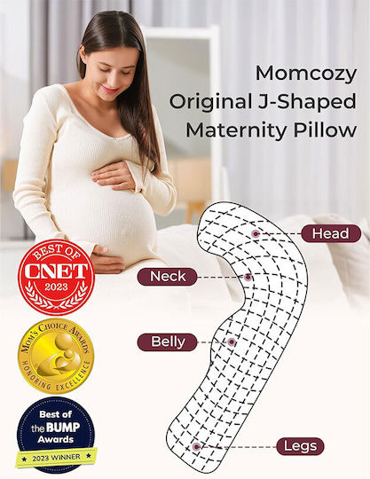 Momcozy Pregnancy & Breastfeeding Pillow Grey